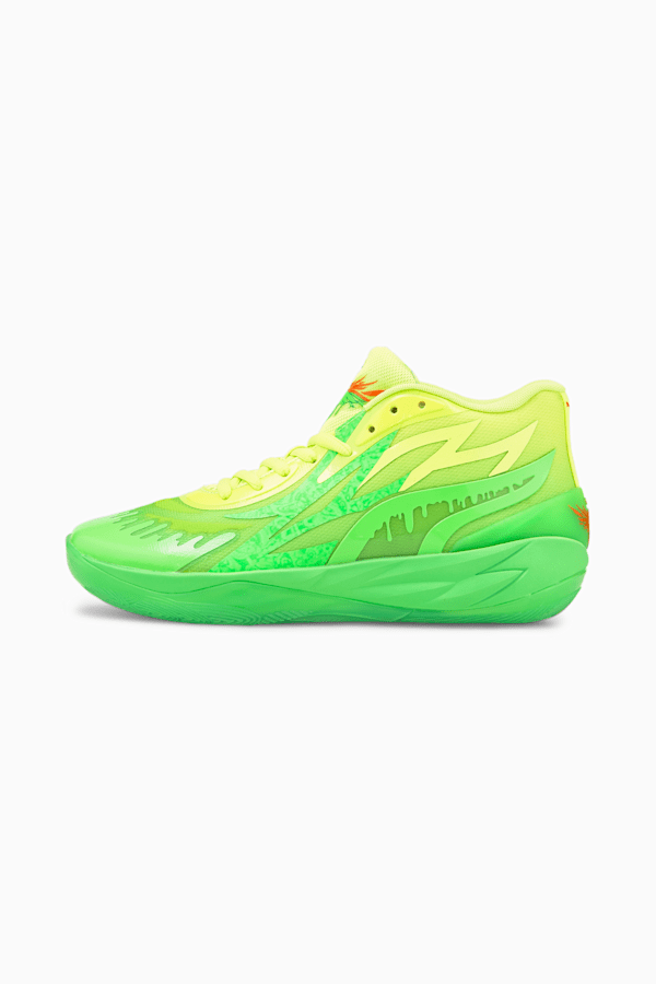 PUMA x NICKELODEON SLIME™ MB.02 Basketball Shoes, 802 C Fluro Green PES-Lime Squeeze, extralarge