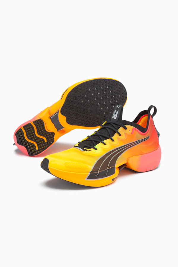 Fast-R NITRO Elite Fireglow Running Shoes Men, Sun Stream-Sunset Glow-Puma Black, extralarge