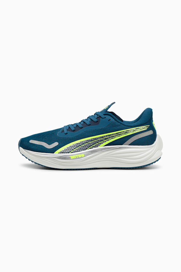 Velocity NITRO™ 3 Men's Running Shoes, Ocean Tropic-Lime Pow-PUMA Silver, extralarge