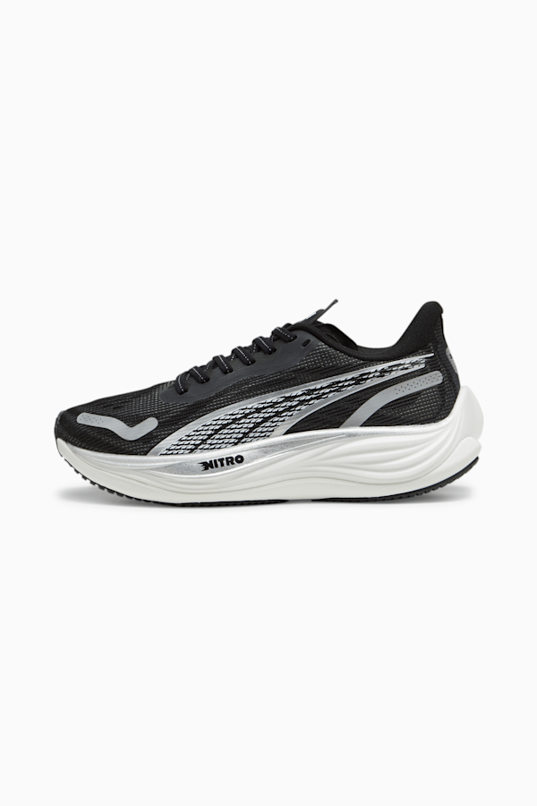 Velocity NITRO™ 3 Women's Running Shoes, PUMA Black-PUMA Silver-PUMA White, extralarge