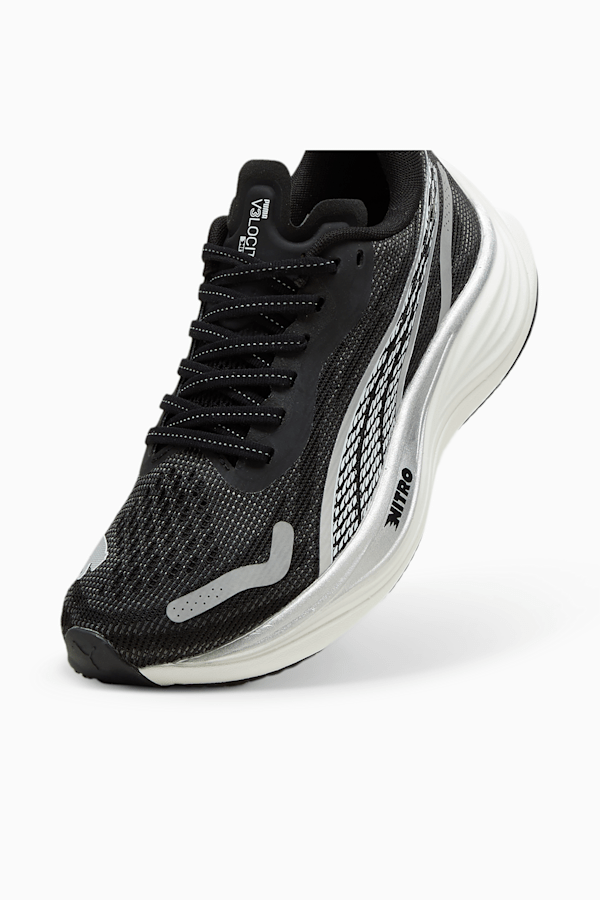 Velocity NITRO™ 3 Women's Running Shoes, PUMA Black-PUMA Silver-PUMA White, extralarge