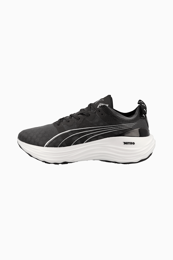 Black and white puma running shoes online
