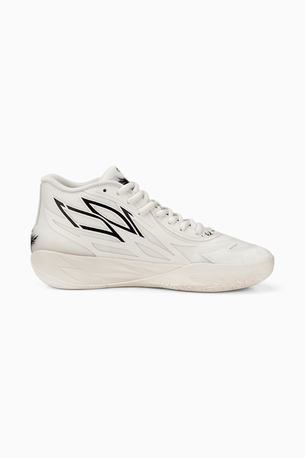 MB.02 Whispers Basketball Shoes, Frosted Ivory-PUMA Black, extralarge