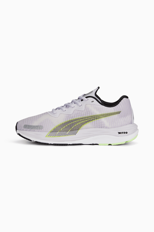 Velocity NITRO 2 Fade Running Shoes Women, Spring Lavender-PUMA Black-Fizzy Lime, extralarge