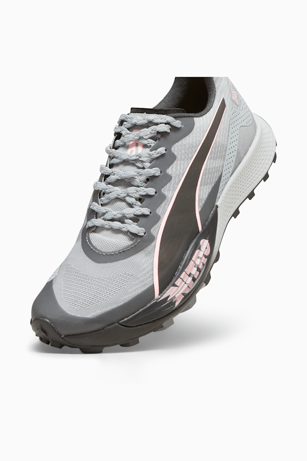 Fast-Trac Apex NITRO Women's Trail Running Shoes, Koral Ice-Cool Mid Gray-PUMA Black, extralarge-GBR