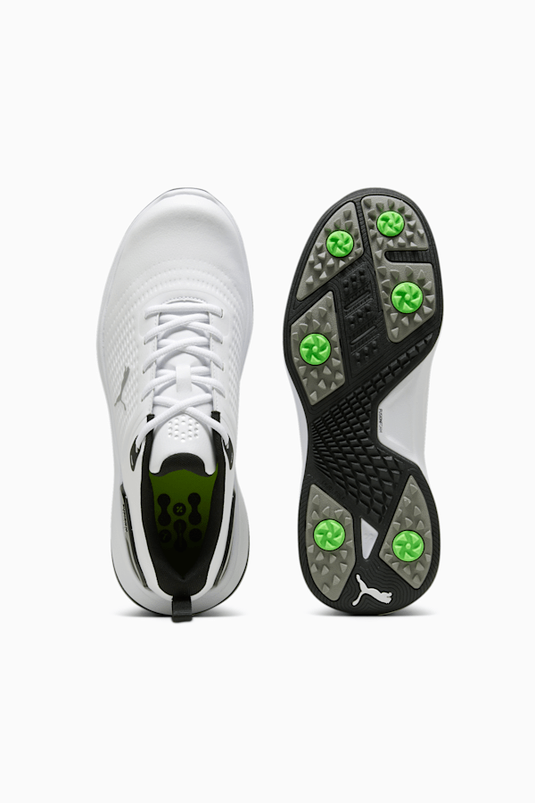 Grip Fusion Flex Men's Golf Shoes, PUMA White-PUMA Black, extralarge-GBR