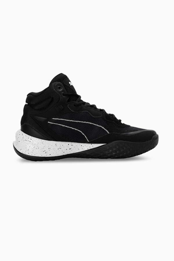 Playmaker Pro Mid Splatter Basketball Shoes | PUMA