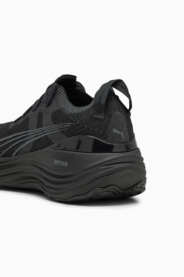 Souliers de course à pied tricotés ForeverRun NITRO Homme, PUMA Black-Shadow Gray, extralarge