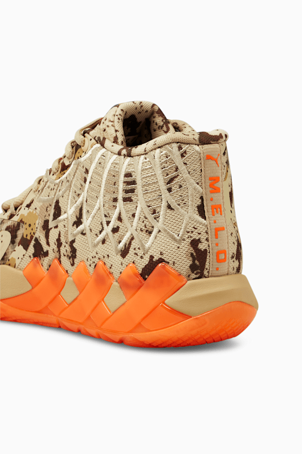 MB.01 Digital Camo Basketball Shoes, Pale Khaki-Ultra Orange, extralarge