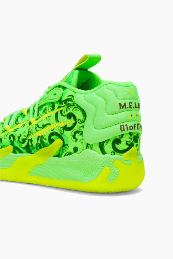 PUMA x LAMELO BALL MB.03 LaFrancé Men's Basketball Shoes, Fluro Green Pes-PUMA Green-Fluro Yellow Pes, extralarge