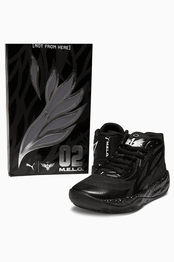 PUMA x LAMELO BALL MB.02 Black Speckle Big Kids' Basketball Shoes