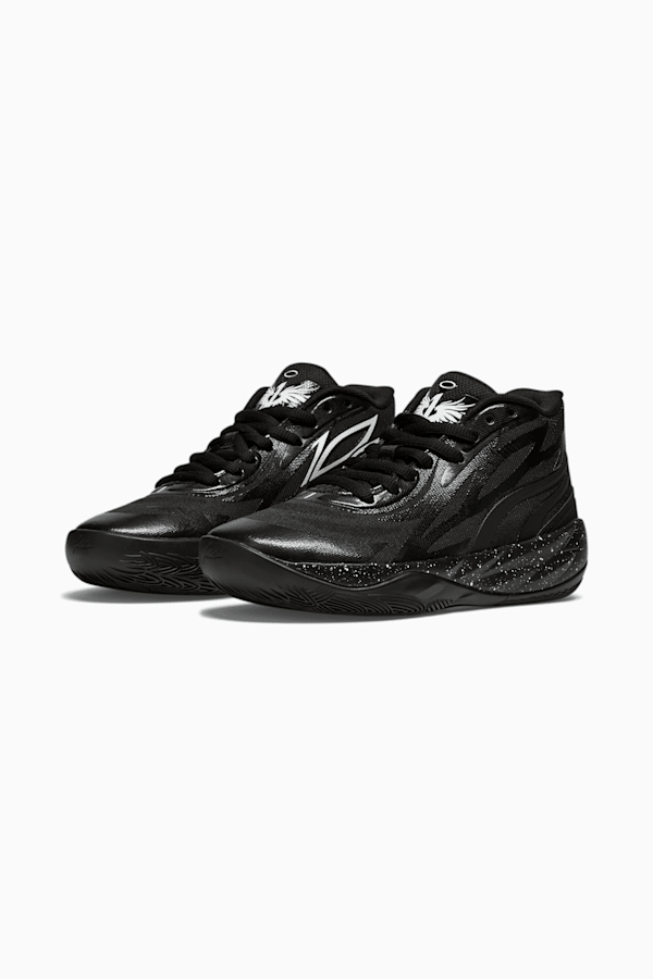 PUMA x LAMELO BALL MB.02 Black Speckle Big Kids' Basketball Shoes