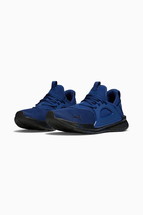 Softride Enzo Evo Marble Men's Running Shoes, Blazing Blue-PUMA Black, extralarge