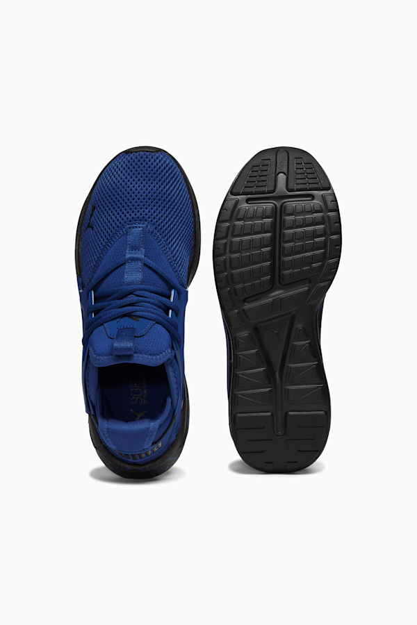 Softride Enzo Evo Marble Men's Running Shoes, Blazing Blue-PUMA Black, extralarge