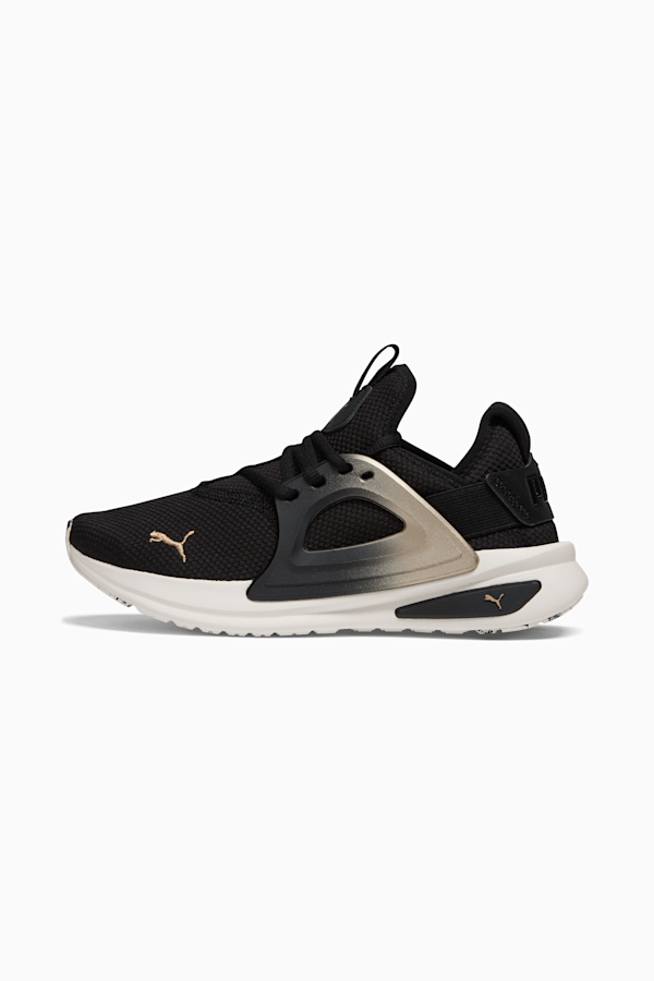 Softride Enzo Evo Molten Women's Running Shoe, PUMA Black-PUMA Gold, extralarge