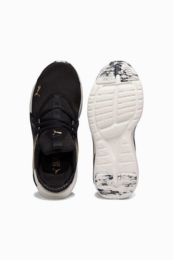 Softride Enzo Evo Molten Women's Running Shoe, PUMA Black-PUMA Gold, extralarge