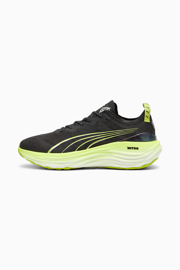 ForeverRun NITRO™ Men's Running Shoes, PUMA Black-Lime Pow-Mineral Gray, extralarge-GBR