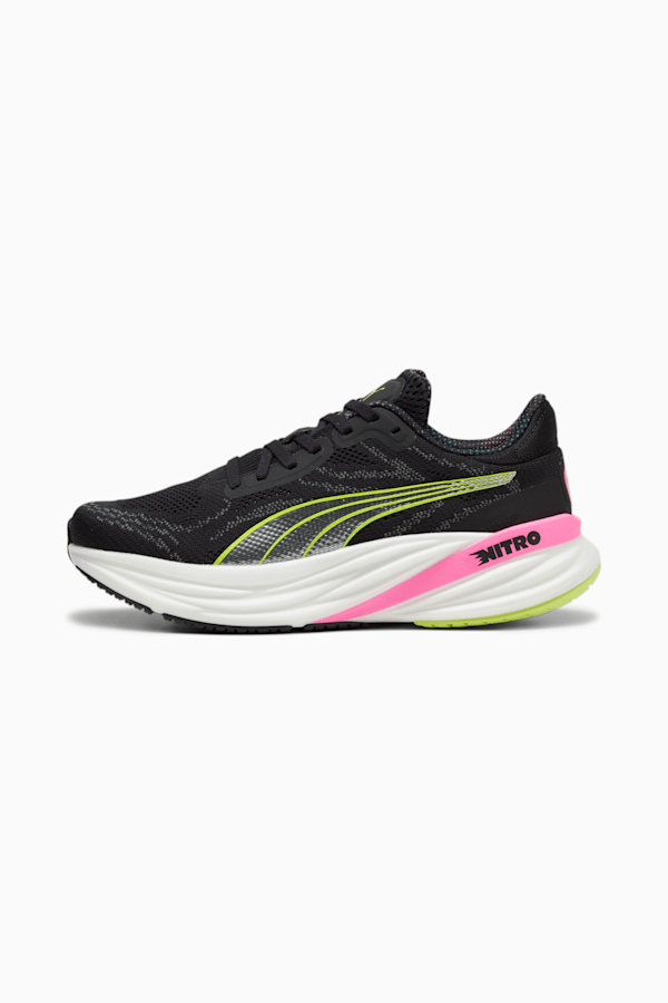 Magnify NITRO™ 2 Women's Running Shoes, PUMA Black-Lime Pow-Poison Pink, extralarge-GBR