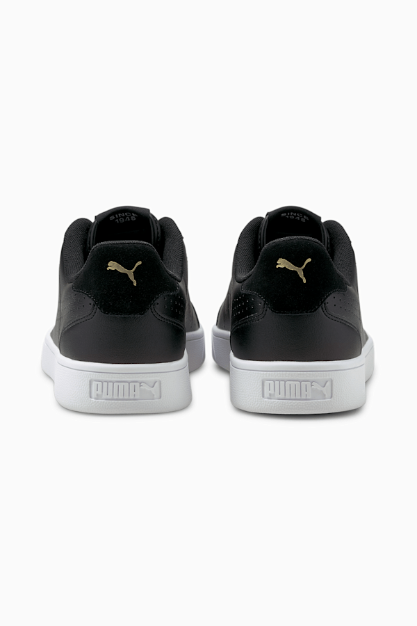 Puma perforated store leather sneakers