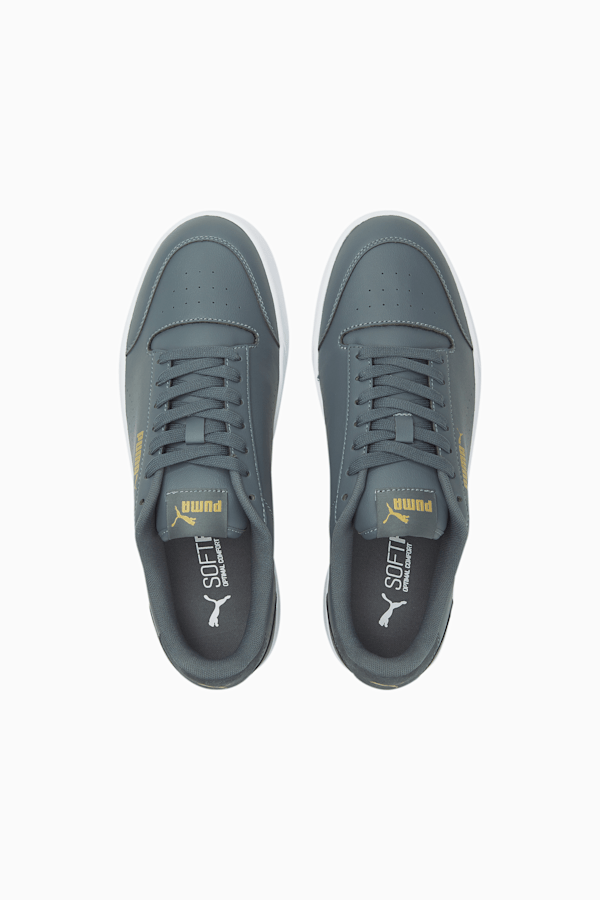 Shuffle Perforated Trainers, Dark Slate-Puma Team Gold, extralarge-GBR
