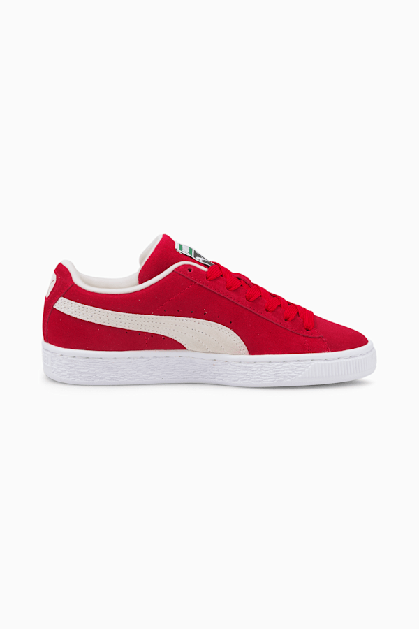 Suede Classic XXI Youth Trainers, High Risk Red-Puma White, extralarge
