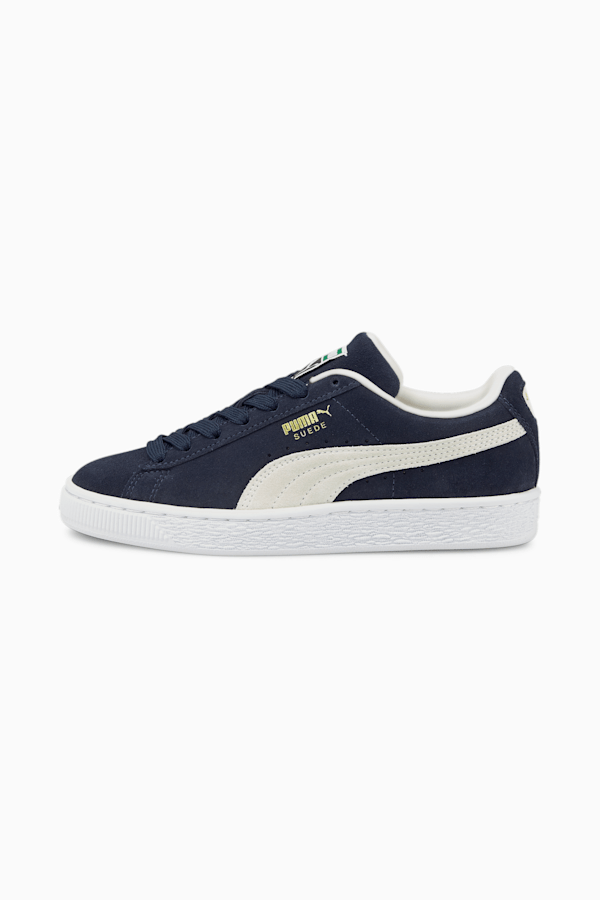Suede Classic XXI Youth Trainers, Peacoat-Puma White, extralarge