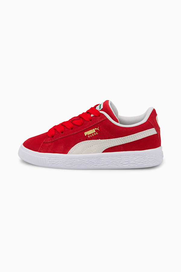 Suede Classic XXI Kids' Trainers, High Risk Red-Puma White, extralarge