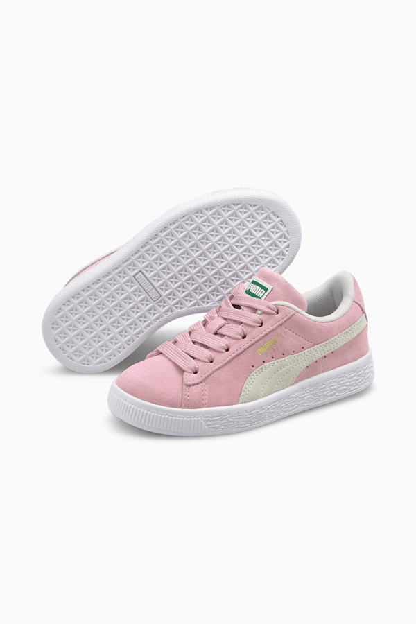 Suede Classic XXI Kids' Trainers, Pink Lady-Puma White, extralarge-GBR