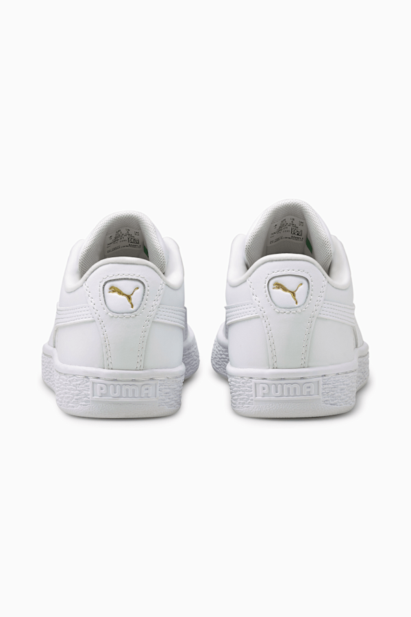Puma basket stitch hotsell white