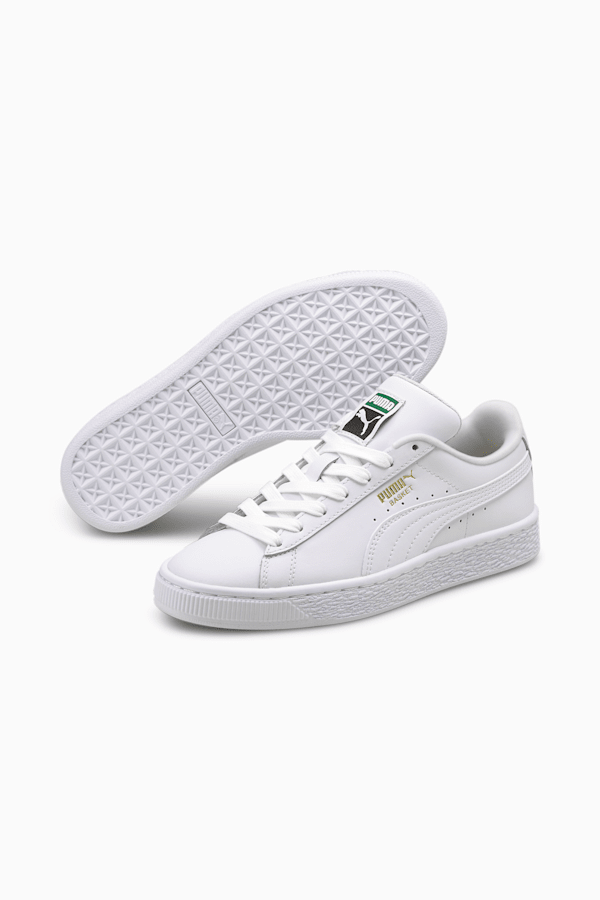 Chaussures Basket Classic XXI Jeune, Puma White-Puma White, extralarge