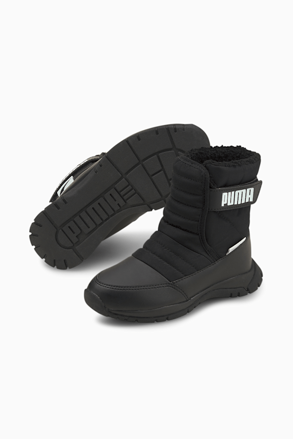 Nieve Winter Kids' Boots, Puma Black-Puma White, extralarge