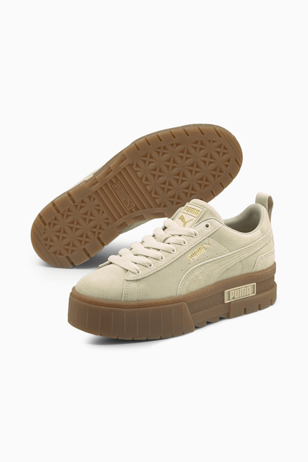 Puma suede platform oatmeal discount