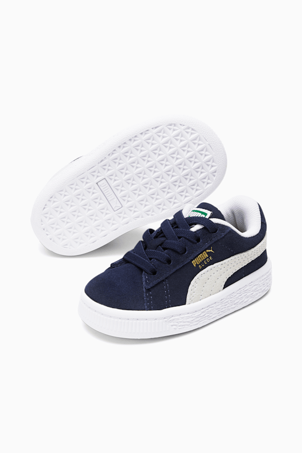Suede Classic XXI Toddler Shoes, Peacoat-Puma White, extralarge