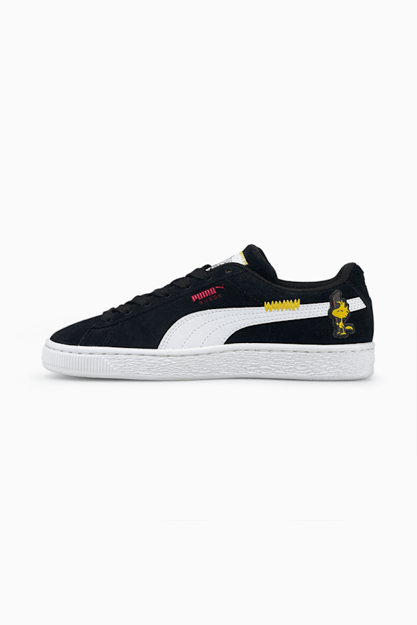 Puma black suede classic hot sale embroidered trainers