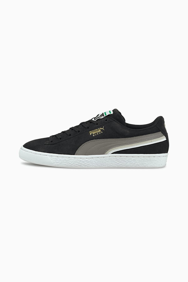 Puma black shoes suede sales
