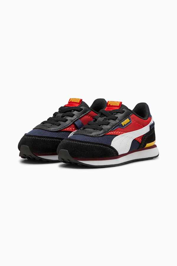 Future Rider Splash AC Babies' Trainers, PUMA Navy-For All Time Red, extralarge