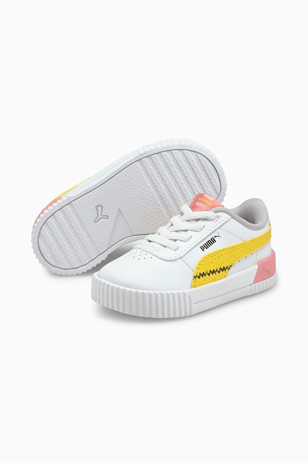 PUMA x PEANUTS Carina Toddler Sneakers, Puma White-Maize, extralarge