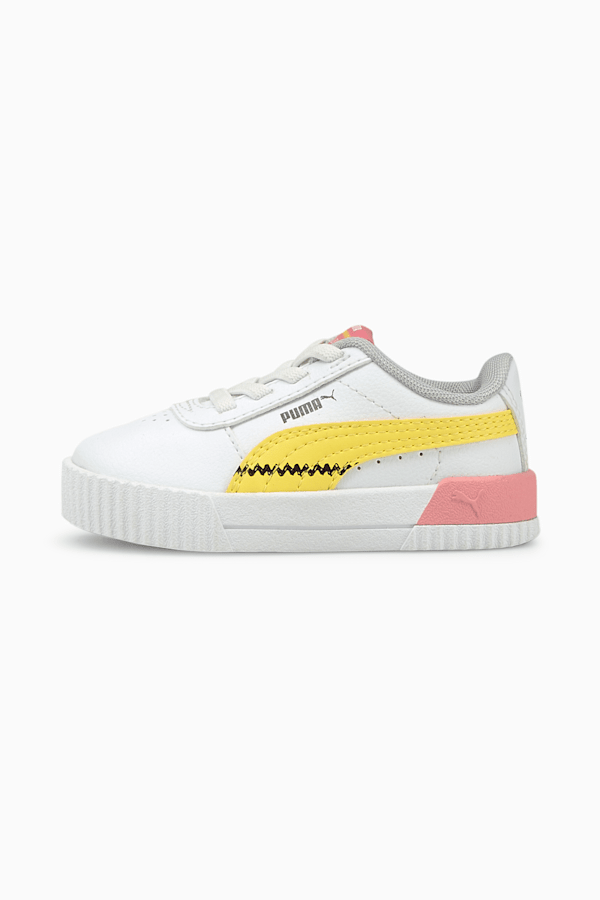 PUMA x PEANUTS Carina Toddler Sneakers, Puma White-Maize, extralarge