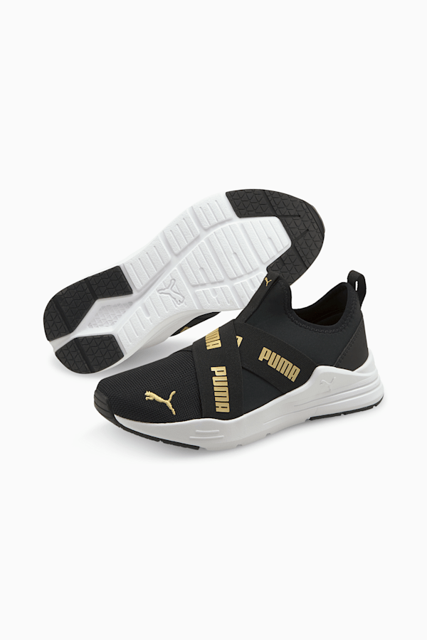 Boys laceless shop running shoes
