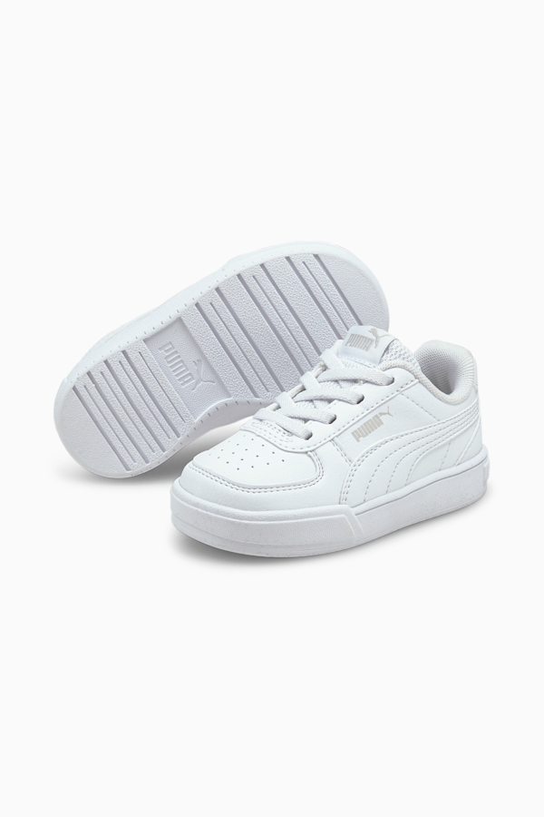 Caven AC Babies' Trainers, Puma White-Puma White-Gray Violet, extralarge