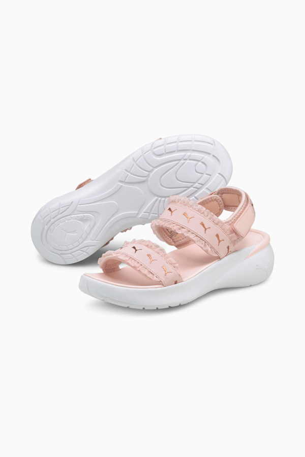 Puma sandals women silver hotsell