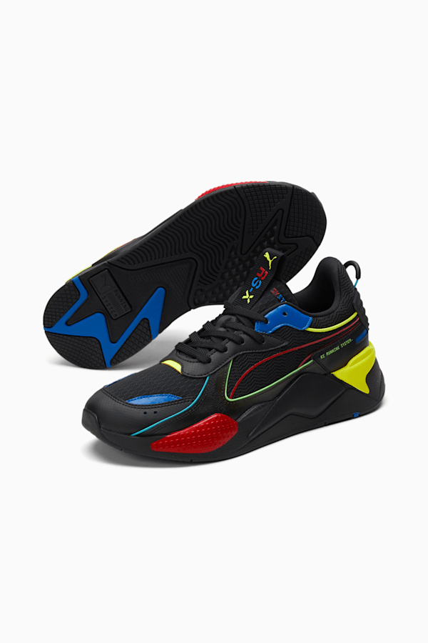 PUMA RS-X HYPNOTIC 382123-01 BLACK RED BLUE MEN'S RUNNING CASUAL SHOES  AUTHENTIC