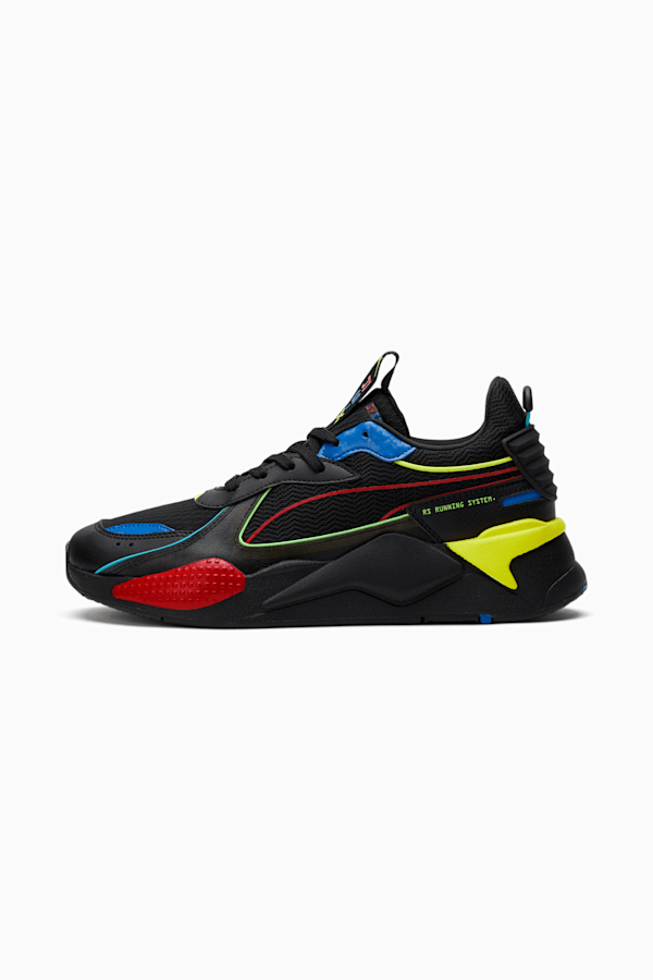 PUMA RS-X HYPNOTIC 382123-01 BLACK RED BLUE MEN'S RUNNING CASUAL SHOES  AUTHENTIC