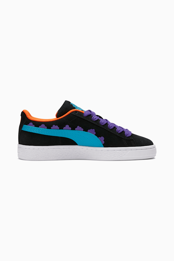 PUMA x RUGRATS Suede Sneakers JR, Puma Black-Caribbean Sea, extralarge