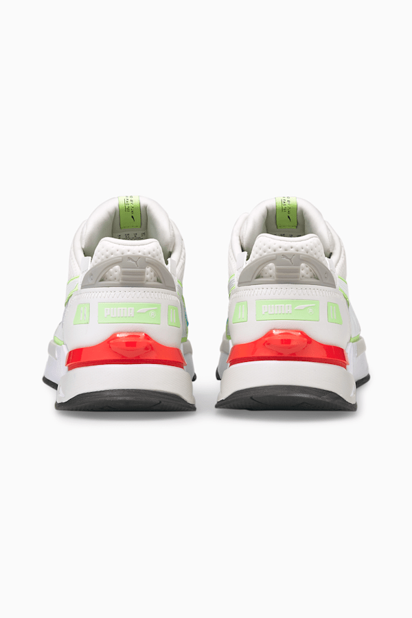 Mirage Sport Tech Trainers, Puma White-Nimbus Cloud-Fizzy Lime, extralarge
