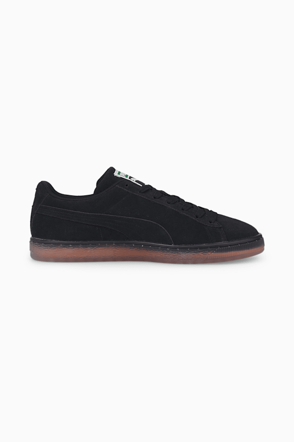 Suede Double Layer Sneaker, Puma Black-Neon Citrus, extralarge-GBR