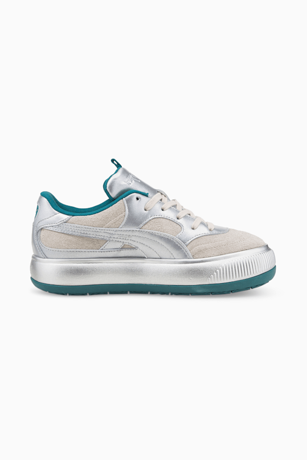 PUMA x PRONOUNCE Suede Mayu 2 Women's Sneakers, Puma Silver-Ultra Violet, extralarge
