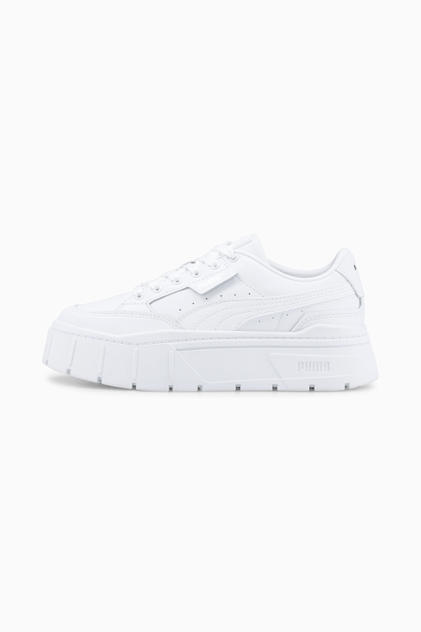 Puma leather white sneakers deals