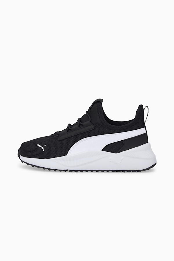 Kids black puma shoes hot sale