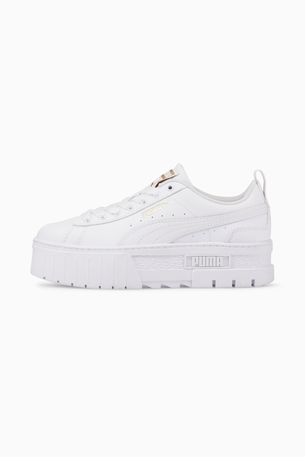Puma leather white sneakers outlet